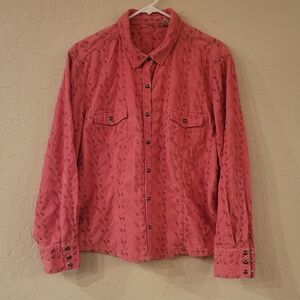 Corduroy western shirt